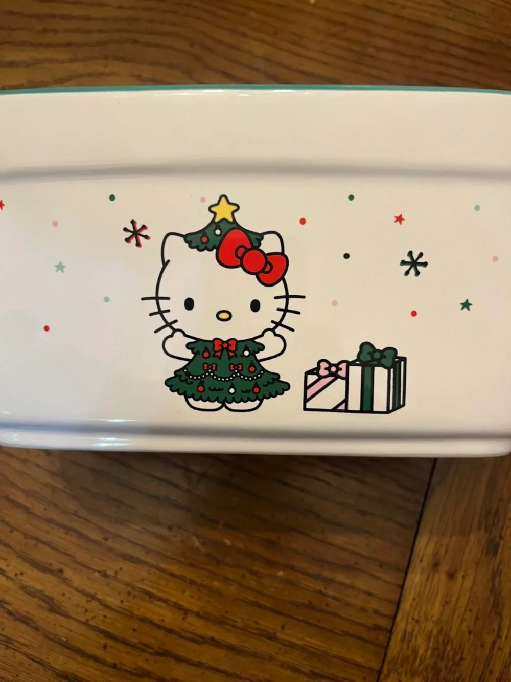 Hello Kitty Christmas‎ Ceramic Loaf Pan, new